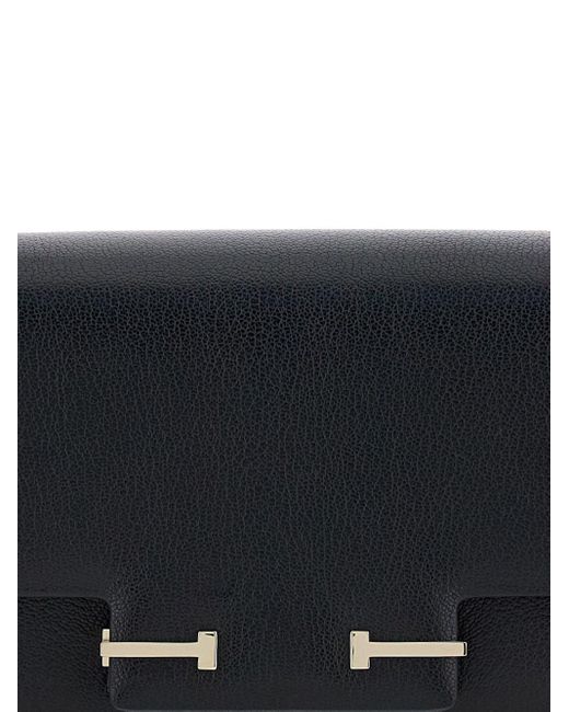 Tom Ford Black Enlongated Schultertasche