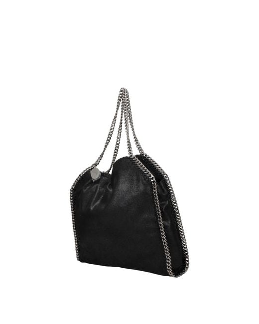 Stella McCartney Black Stella Mc Cartney Falabella Shoulder Bag Eco Suede