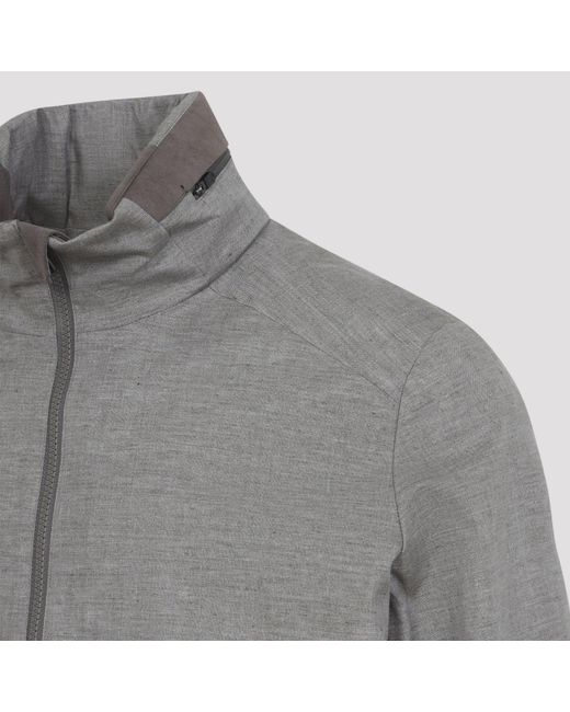 Sease Gray Laminated Jacket