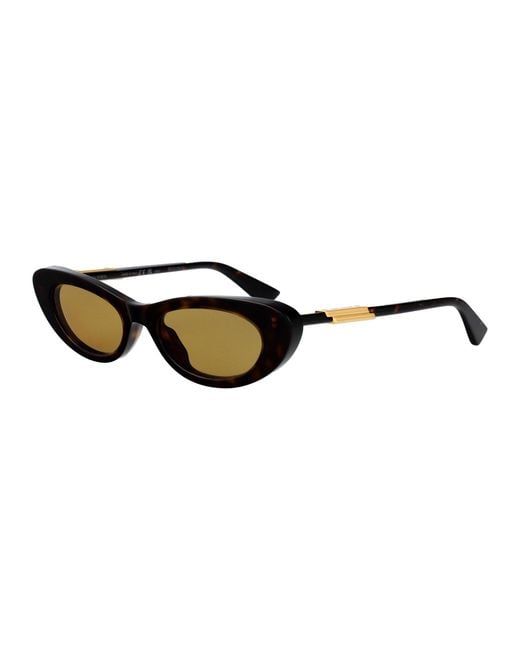 Bottega Veneta Natural Oval Sunglasses Bv1447 S 002