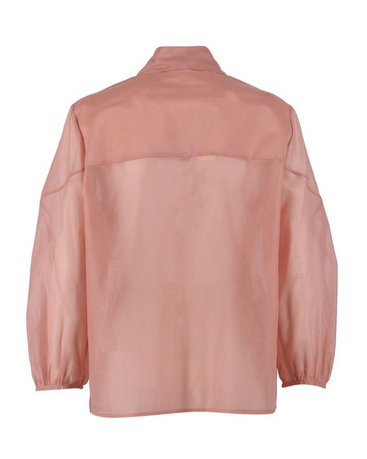 Peserico Pink Buttoned Blouse