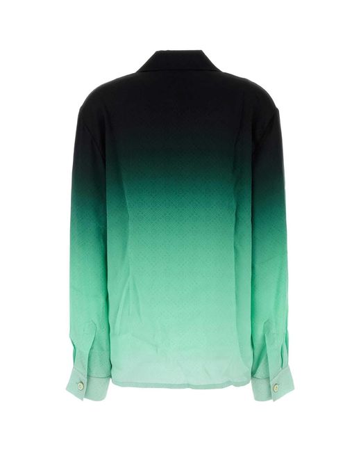 Casablanca Green Regular Ombre Shirt