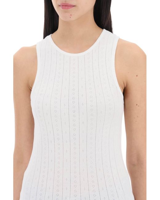 Skall Studio White Sleeveless Top