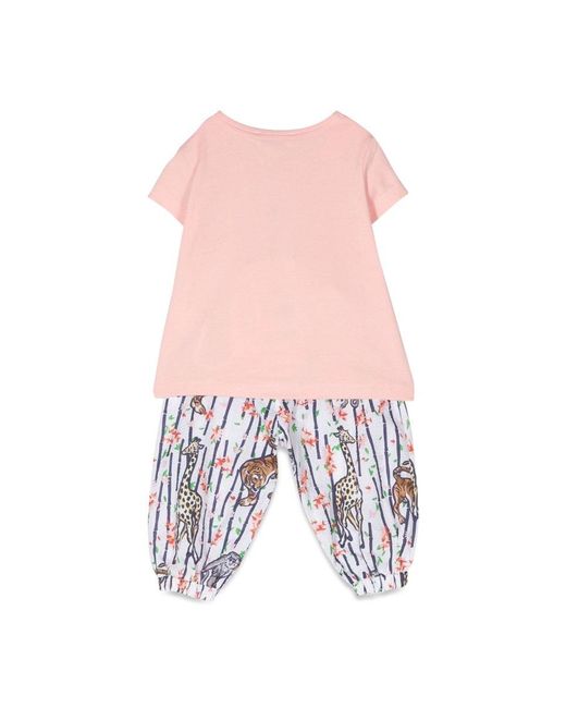 KENZO White Mc T Shirt And Fancy Pants Set for men