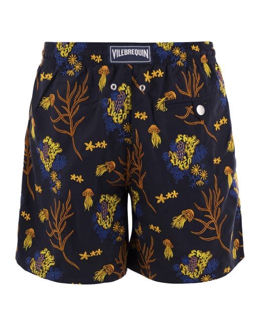 Vilebrequin Blue Mistral Patterned Swimming Shorts