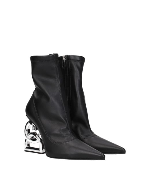 Dolce & Gabbana Black Dolce&Gabbana Stivaletti Donna Pelle Nero for men