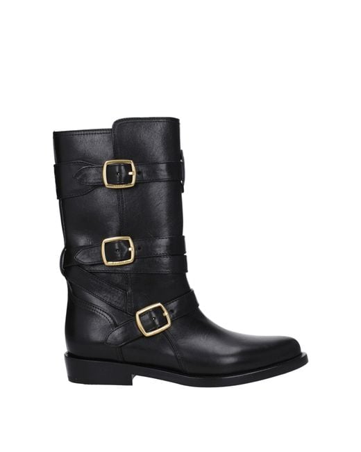 Céline Black Stivali Lyra Donna Pelle Nero for men