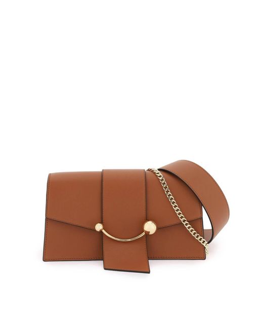Borsa A Spalla 'Mini Crescent' di Strathberry in Brown