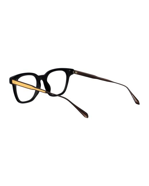 Linda Farrow Black Mattnickel/Yellowgold/ Acetate Glasses