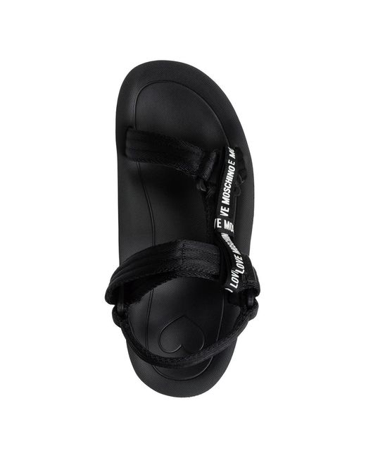 Love Moschino Black Sandals