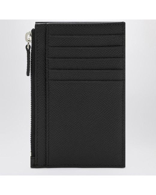 Balenciaga Black Leather Passport Holder And Wallet