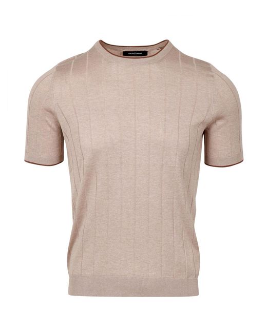 Gran Sasso Truien Beige+bruin in het Natural