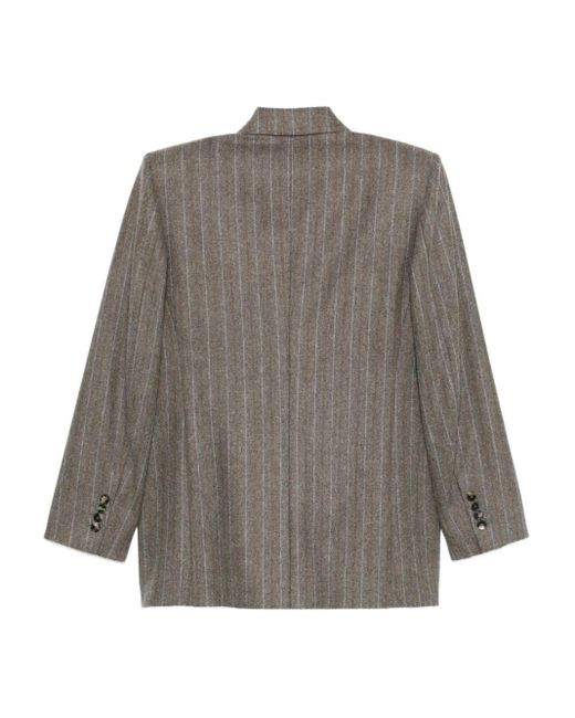 Alberto Biani Gray Double-Breasted Jacket