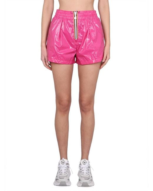 K-Way Pink Nylon Shorts