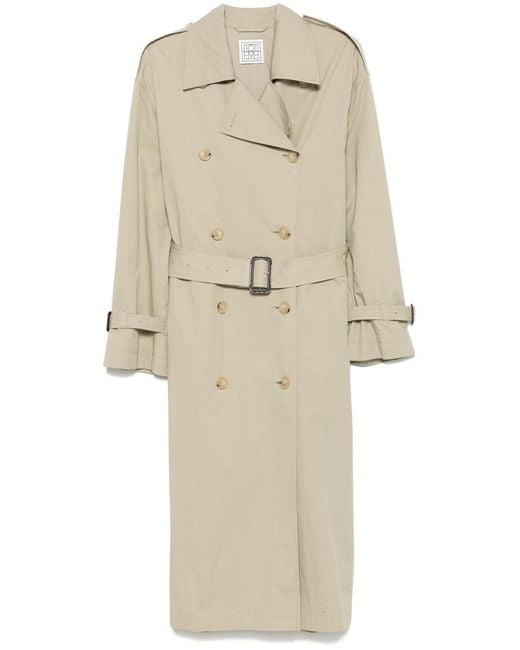 Totême  Natural Cotton Blend Trench Coat