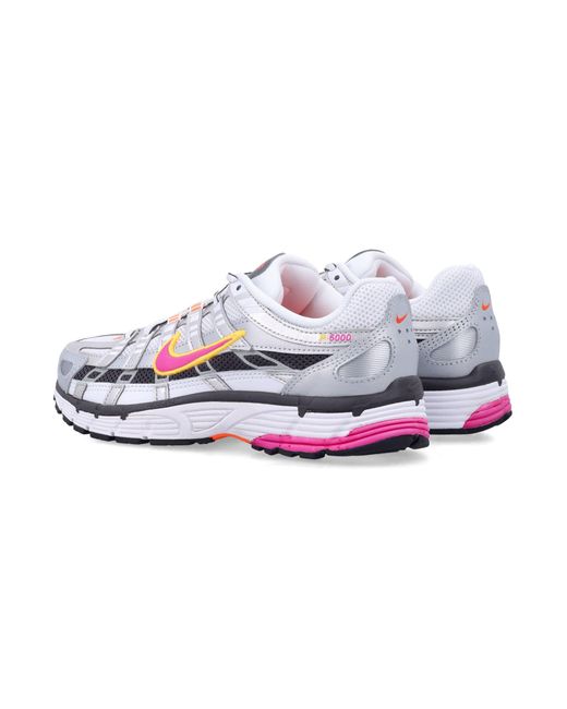 Nike White P-6000 Sneakers