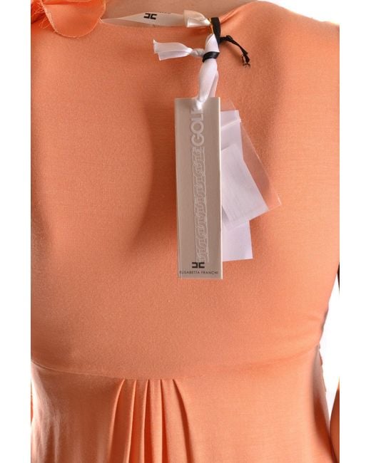 Elisabetta Franchi Orange Dress