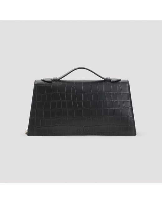 McQueen Black Mini Skull Top Handle Bag