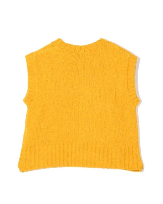 Aspesi Orange Tricot Vest