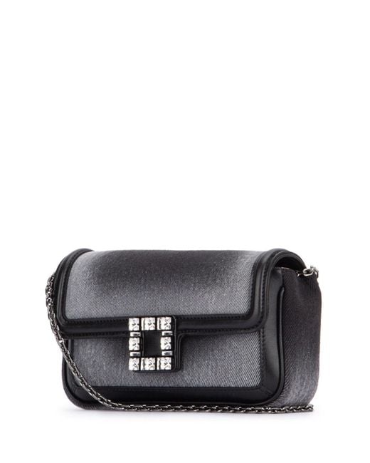 Roger Vivier Black Viv' Jeu De Fille Denim Bag