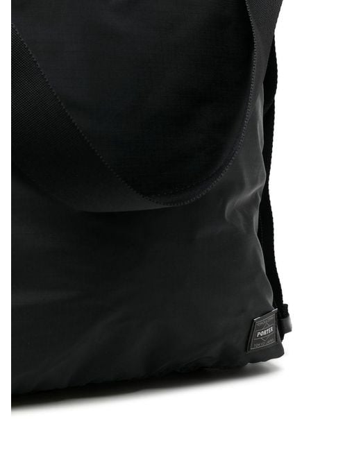 Porter-Yoshida and Co Black Flex 2 Way Shoulder Bag for men