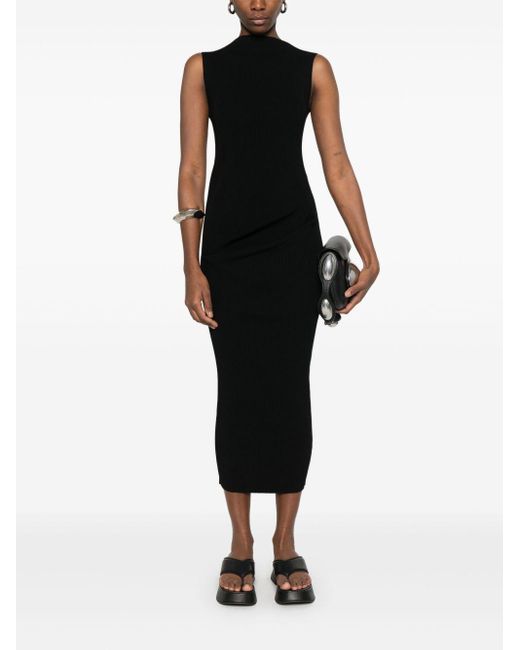 Rick Owens Gebreide Jurk in het Black