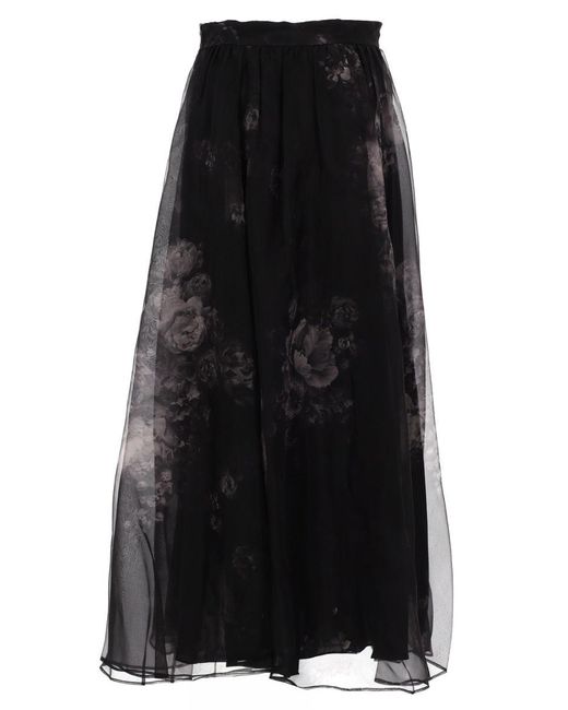 Zimmermann Black "Hypnotic" Maxi Skirt