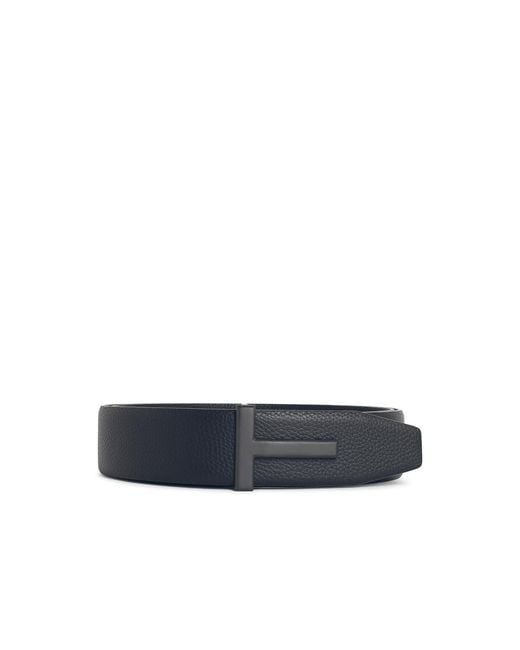 Tom Ford White Leather Belt for men