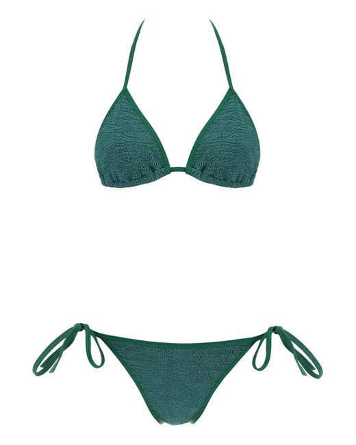 Hunza G Gina Bikini Set in het Green