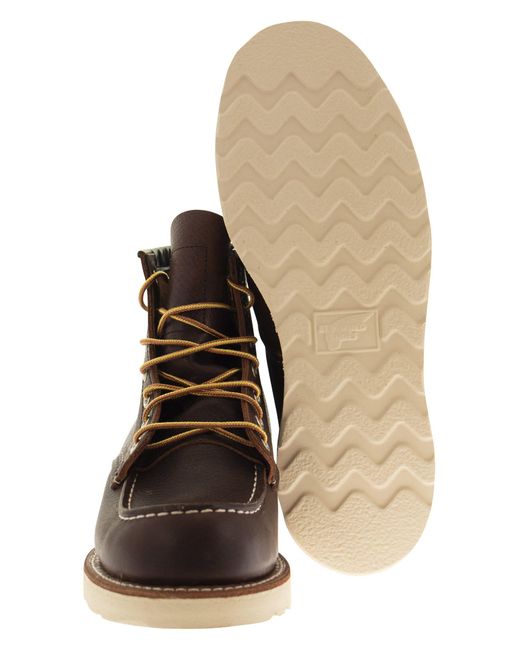 Red Wing Brown Classic Moc 8138 Lace Up Boot