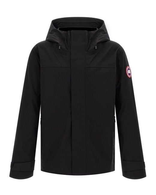 Canada Goose Black 'Rupert' Rain Jacket for men
