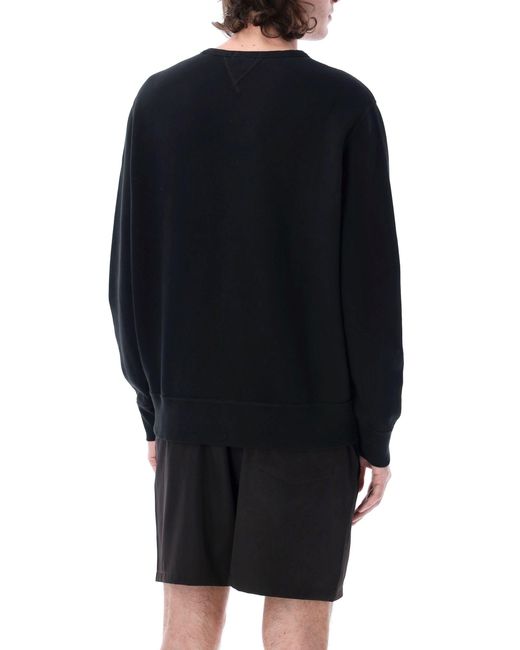 Polo Ralph Lauren Black Cotton-Blend Crewneck Sweatshirt