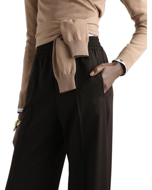 Dolce & Gabbana Wool Gabardine -broek in het Black
