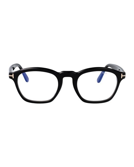 Tom Ford Black Round Optical Ft6033 B 001 for men