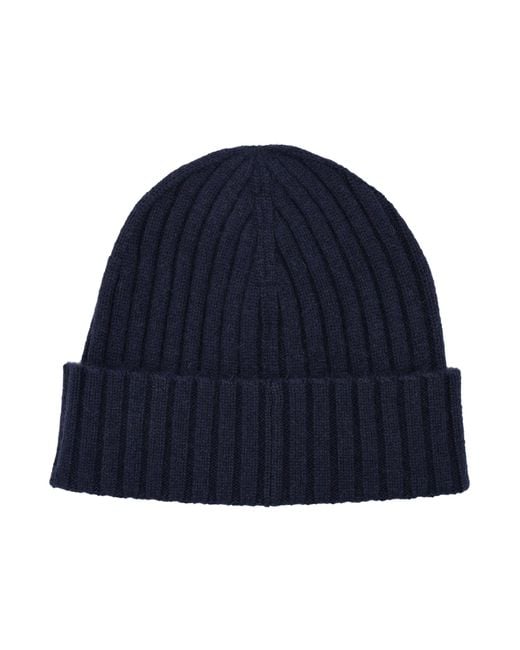 Sporty & Rich Blue Spoty & Rich Heritage Yankees Cashmere Wool Beanie