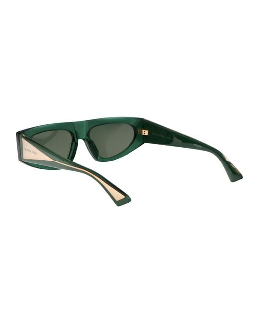 Bottega Veneta Green Sunglasses