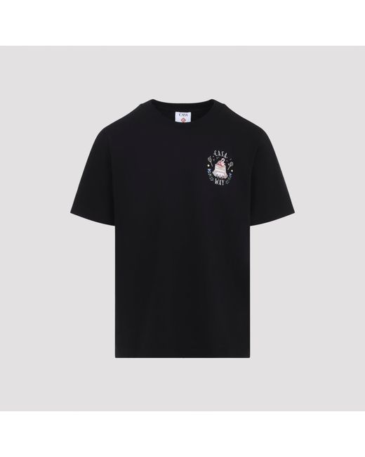 Casablanca Black Casa Way Short-Sleeve T-Shirt