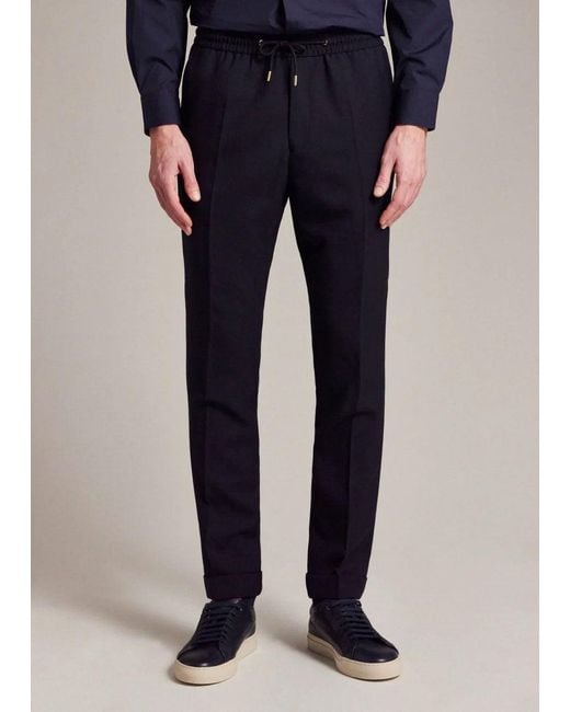 Paul Smith Blue Tailored Trousers With Relaxed Fit for men
