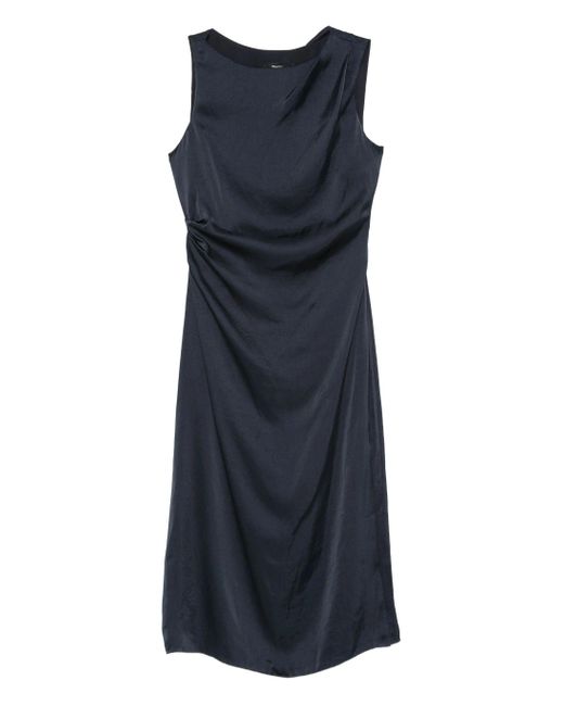 Theory Blue Shldr Drape Dr.Crush
