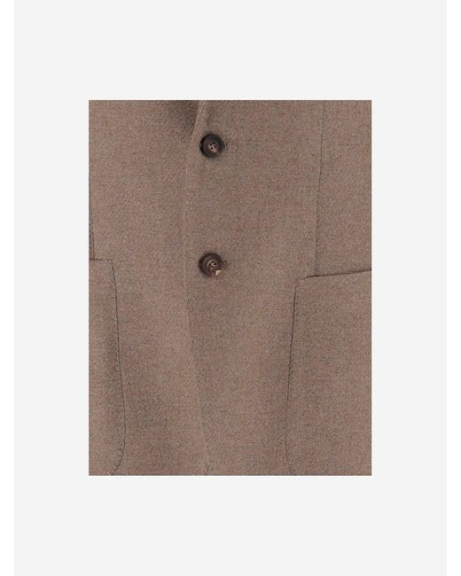 Tagliatore Brown Wool Blend Single Breasted Jacket