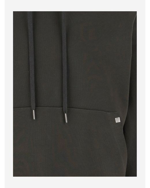 Cotton Soodie con logotipo Helmut Lang de hombre de color Black