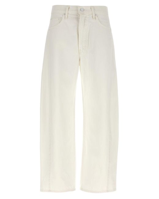 Jeans Madre "La Caviglia A Tubo Completa" di Mother in White