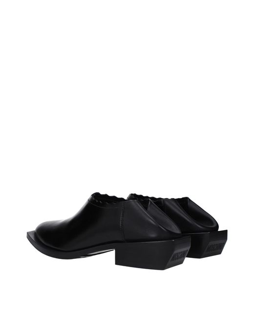 Moschino Black Loafers Leather