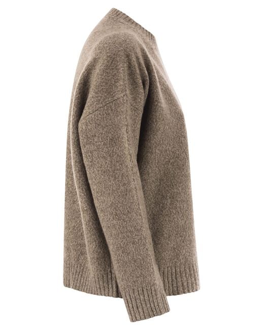 Weekend by Maxmara Brown Sibari Crew Neck Jumper
