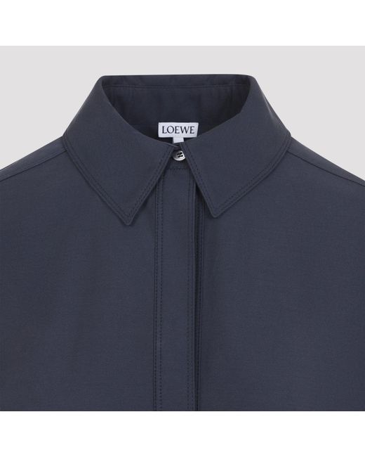 Loewe Blue Pleated Dress