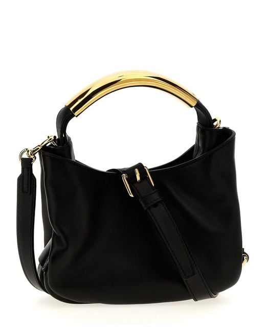 Moschino Black Handle Me Bag Small' Handbag