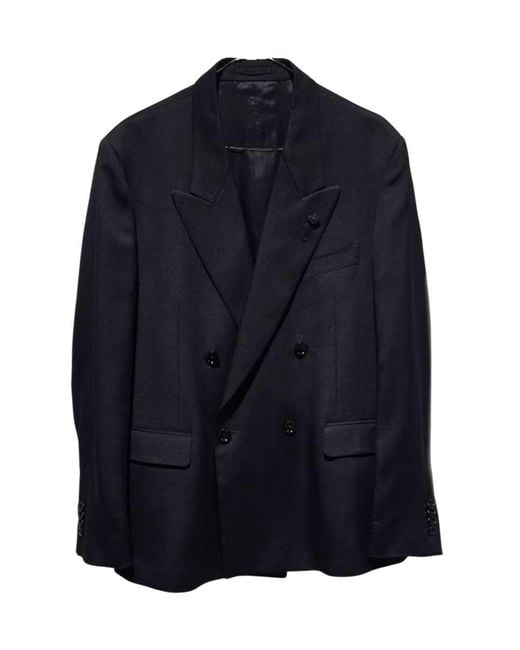 Lardini Blue Double Breasted Blazer