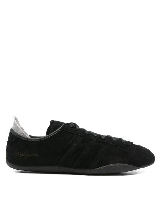 Y-3 Suède Leren Sneakers in het Black