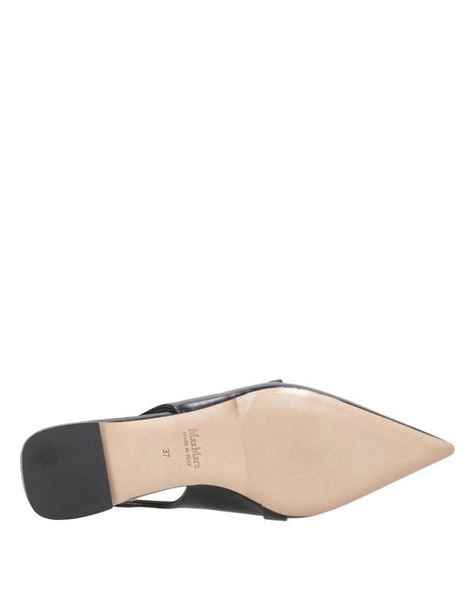Max Mara Black Ballerina Shoes