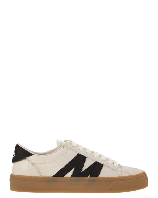 Moncler Monaco2 Leder und Nubuck -Turnschuhe. in Multicolor für Herren